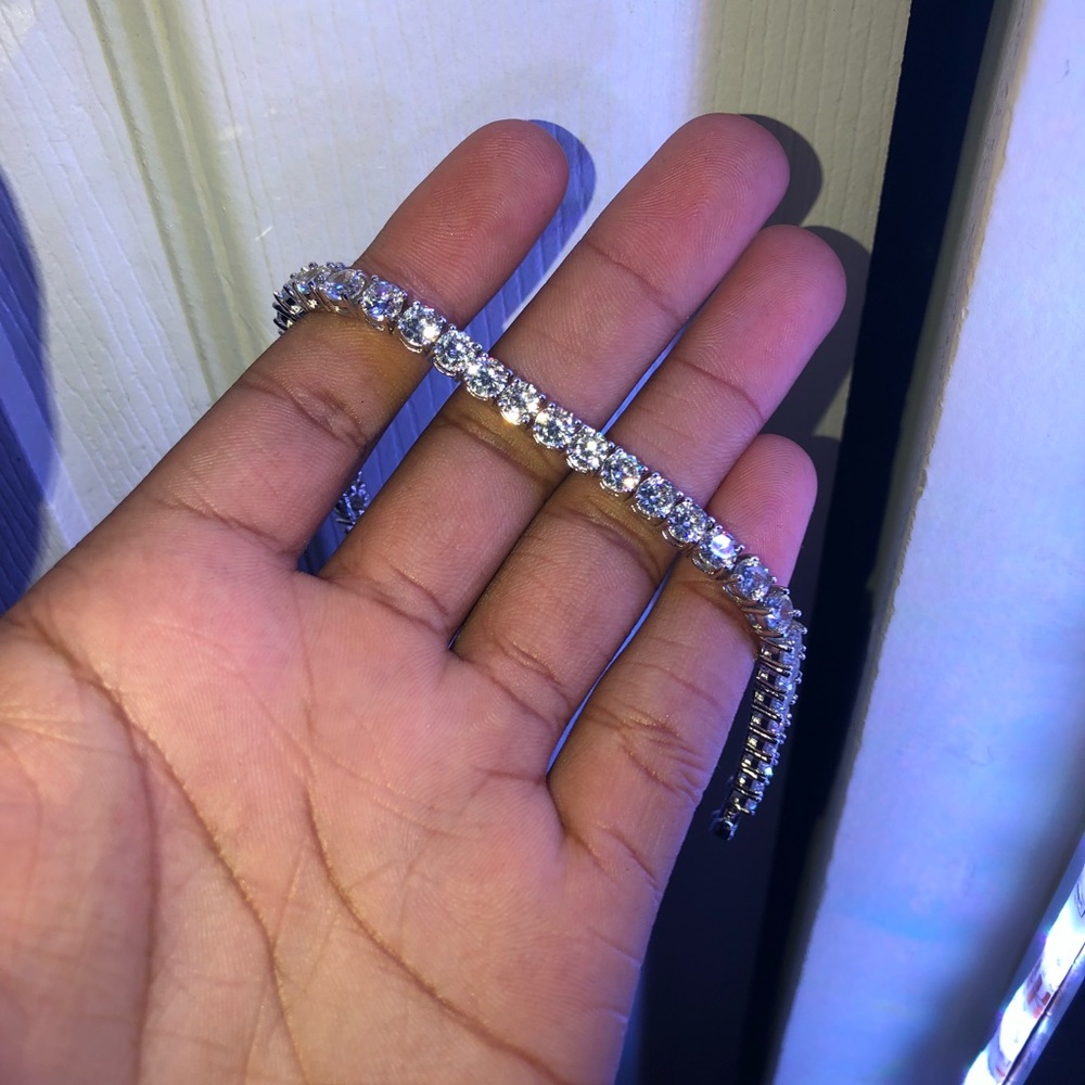 Vermeil bracelet with cubic zirconium